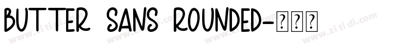 butter sans Rounded字体转换
